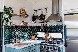Recycled glass backsplash adding a tiled backsplash to your kitchen can really complete your kitchen design. Green Kitchens Ideas For A Lively Space