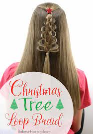 Christmas Tree Loop Braid Img 5342 1a Christmas Hairstyles Kids Braided Hairstyles Braided Hairstyles