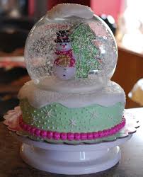 Snow Globe Cake On Cake Central Globe Cake Christmas Cake Xmas Cake