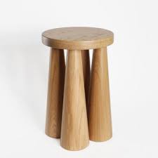 Ben Aja Blanc Pillar Side Table In 2020 Side Table Pillars Wood And Metal