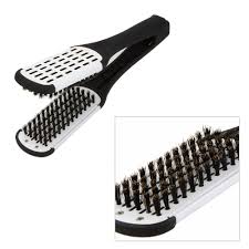 Cheveux Lisseur Professionnel Coiffure Outil Duplex Brosse Defrisage Peignes Soins Pince Style Outils Dans Outil De Coiffure D Styling Tools Combs Straightener