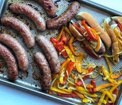 Sausage, Peppers And Onions Sheet Pan | Premio Foods