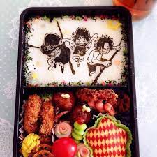 長男 学芸会 ワンピース ルフィ エース サボ子供時代弁当 あー タイトル長い 笑 food presentation food eat