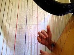 How to play the harp for beginners. Brian Boru S March Harp Tutorial Harp Celtic Harp Harps Music