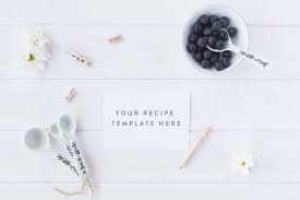 Recipe Card Mock Up Psd Jpg Recipe Cards Styled Stock Photography Wedding Card Templates