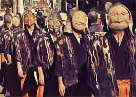 鎌倉 御霊神社例祭 面掛行列 鎌倉 像 装束