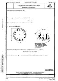 Uhrzeit lernen pdf| arbeitsblätter uhrzeit klasse 2. Din 41091 1 1976 De Zifferblatter Fur Elektrische Uhren Minutenstrich Zifferblatter
