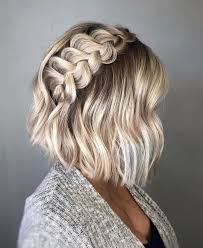 Awesome Braided Blonde By Hairbysaretta Frisuren Frisurenkurz Frisurenmittellang2018 Frisurentre Hair Styles Braids For Short Hair Medium Hair Styles