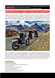Motorbike Tours In Ladakh Tours Bike Rental Tourist Spots