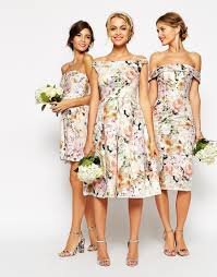 Image 4 Of Asos Wedding Midi Floral Prom Dress Printed Bridesmaid Dresses Floral Bridesmaid Dresses Floral Prom Dresses
