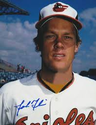 JOHN FLINN BALTIMORE ORIOLES ACTION SIGNED 8x10