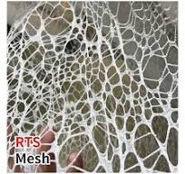Shiny Diamond Glitter White Hollowed Out Polyester Embroidery Lace Stiff  Spider Web Mesh Fabric for Party Wedding Dresses