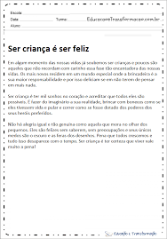 Somos a turminha ser criança, vem curtir com a gente! Textos Dia Das Criancas Ser Crianca E Ser Feliz Educacao E Transformacao