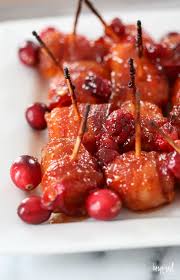 40 easy christmas appetizer ideas perfect for a holiday. These Cranberry Bacon Wrapped Water Chestnuts Make The Perfect Christmas Appetizer Recipe Appetizer Ba Bacon Wrapped Water Chestnuts Recipes Water Chestnuts