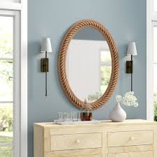 Sydney Rope Wall Mirror Mirror Wall Nautical Bathroom Mirrors Nautical Mirror