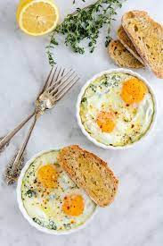 Baked Egg Ricotta Thyme Cups A Healthy Life For Me Recipe Healthy Breakfast Recipes Easy Baked Eggs Breakfast Recipes Easy