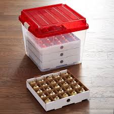 The Container Store Christmas Ornament Storage Ornament Storage Christmas Ornament Storage Holiday Storage
