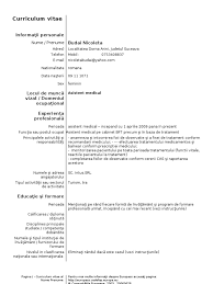 Vorbim aceeași limbă, dar exprimările ne sunt variate și. Model Cv Curriculum Vitae European Romana