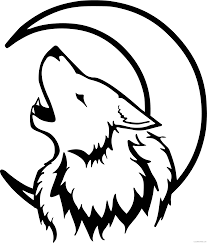 Print wolf coloring pages for free and color our wolf coloring! Wolf Coloring Pages Crescent Moon Wolf Printable Coloring4free Coloring4free Com