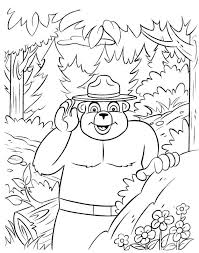 Smokey The Bear Bear Coloring Pages Smokey The Bears Pokemon Coloring Pages