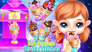Ice Cream Cones Maker Cooking Game For Kids In 2020 Cooking Games For Kids Cooking Ice Cream Cooking Games