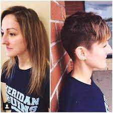 Plain Jane Long To Ultra Short N Spunky Long To Short Hair Short Hair Styles Hair Transformation