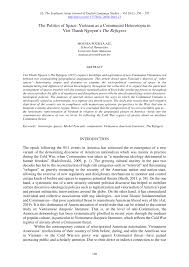 Pdf The Politics Of Space Vietnam As A Communist Heterotopia In Viet Thanh Nguyen S The Refugees