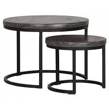 The tables can be used separately or by overlapping each other. Set Of 2 Mont Blanc Round Coffee Tables Must Living Tentation