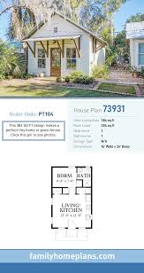 Tiny House Plan 73931 Total Living Area 384 Sq Ft 1 Bedroom And 1 Bathroom This 384 Sq Ft Design Makes Guest House Plans Tiny House Plan Family House Plans
