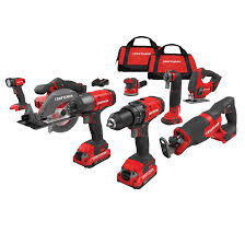 Dcf815 12v max* 1/4 impact driver features 3 led lights to provide visibility without shadows. Craftsman Set Of 8 Cordless Tools 20 V Lithium Ion Cmck800d2 Rona