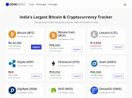 coinhero in live price tracking comparison charts and