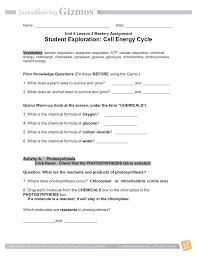 Some of the worksheets displayed are student exploration stoichiometry gizmo answer key pdf. Cell Energy Cycle