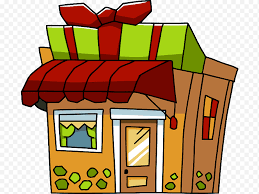 A christmas design with elves. House Souvenir Shopping Gift Shop Drawing Cartoon Png Klipartz