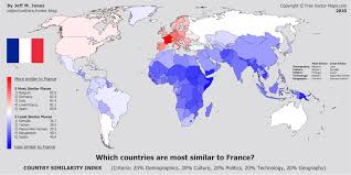 The top five countries known for animal abuse include japan, australia, china, spain, and egypt. Which Countries Are Most Similar To France Country Similarity Index Mapporn