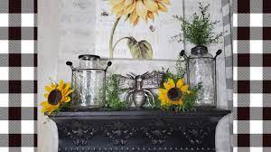 Yellow kitchen decor *see offer details. Farmhouse Kitchen Decor Decorate With Me Bee And Sunflower Themed Shelf Let S Open Some Mail Youtube