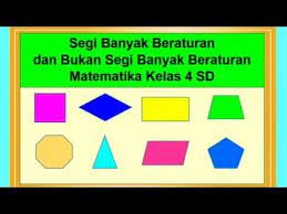 Segi banyak tidak beraturan merupakan bangun segi banyak yang sisinya tidak sama panjang atau sudutnya tidak sama besar. Segi Banyak Beraturan Dan Segi Banyak Tidak Beraturan Matematika Kelas 4 Sd Youtube