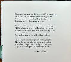 Tom Snarsky on X: "I love this Victor Hugo poem and never would have  guessed its translator — can you? :) https://t.co/1rxJ2za4pI" / X