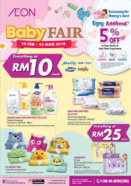 Every rm1 you charge to your aeon gold card gives you 1 reward point. Aeon Baby Fair Promotion Additional 5 Discount 18 February 2019 10 March 2019