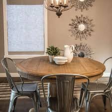 These Chairs Would Even Be Cute Around The Old Oak Table Round Dining Room Table Round Dining Room Modern Farmhouse Dining