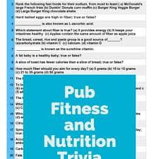 Community contributor can you beat your friends at this quiz? Fitness Health And Nutrition Trivia Fun And Games Pub Etsy