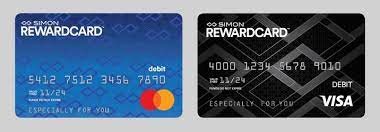 These cards can be used as an alternative to a bank account for direct deposits of paychecks and government benefits. The Visa Simon Rewardcard A Prepaid Debit Card