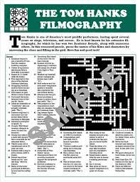The answer keys to help preserve you from. Movie Fan S Printable Crossword Puzzlecustom Digital Etsy