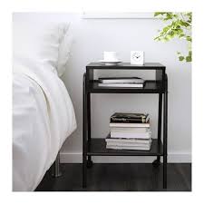 Setskog Black Bedside Table 45x35 Cm Ikea Black Bedside Table Nightstand Small Nightstand