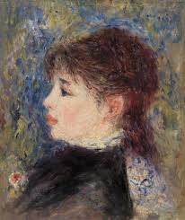 Barnes Collection Online — Pierre-Auguste Renoir: Young Woman with Rose  (Jeune fille à la rose)