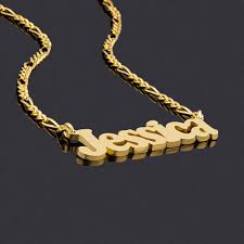 Gold Necklace with Name