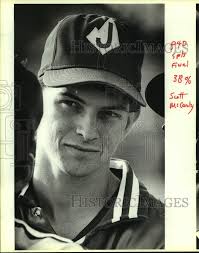 1987 Press Photo Scott McCarty, Judson High School Baseball Player
