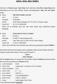 Surat tersebut memuat penjelasan mengenai. Download Contoh Surat Perjanjian Jual Beli Mobil Doc Docx