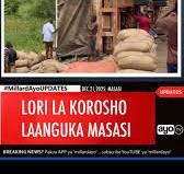 Lori lililokuwa limebeba korosho limepata ajali katika eneo la Mahumbika barabara ya Mnazi Mmoja - Masasi mchana huu na kusababisha magari kushindwa kupita eneo hilo na kupelekea foleni kubwa ya ...