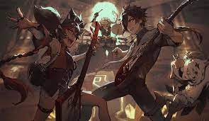 gig at the golden house genshin impact in 2021 impact anime fan art