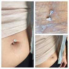 Clover Ball Ping And Plug Belly Button Barbell Minimal Belly Dance Floating Piercing Ring Body Jewelry Simple Small Petite Contemporary Piercing Belly Piercing Ring